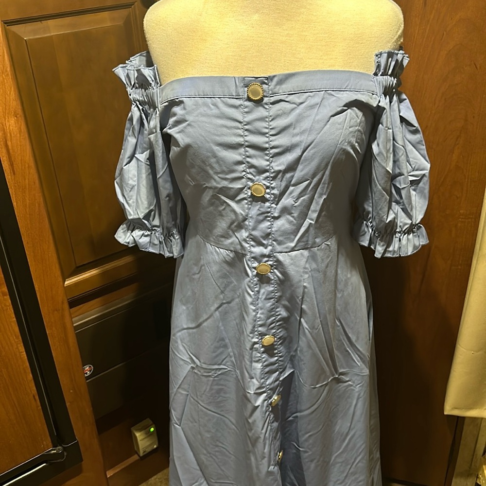 Baby blue dress